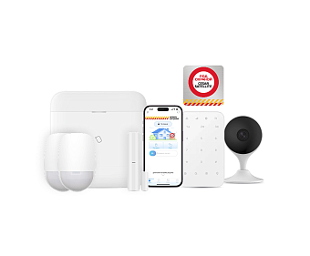 базовый комплект охраны с видео для дома до 400 кв.м hikvision
